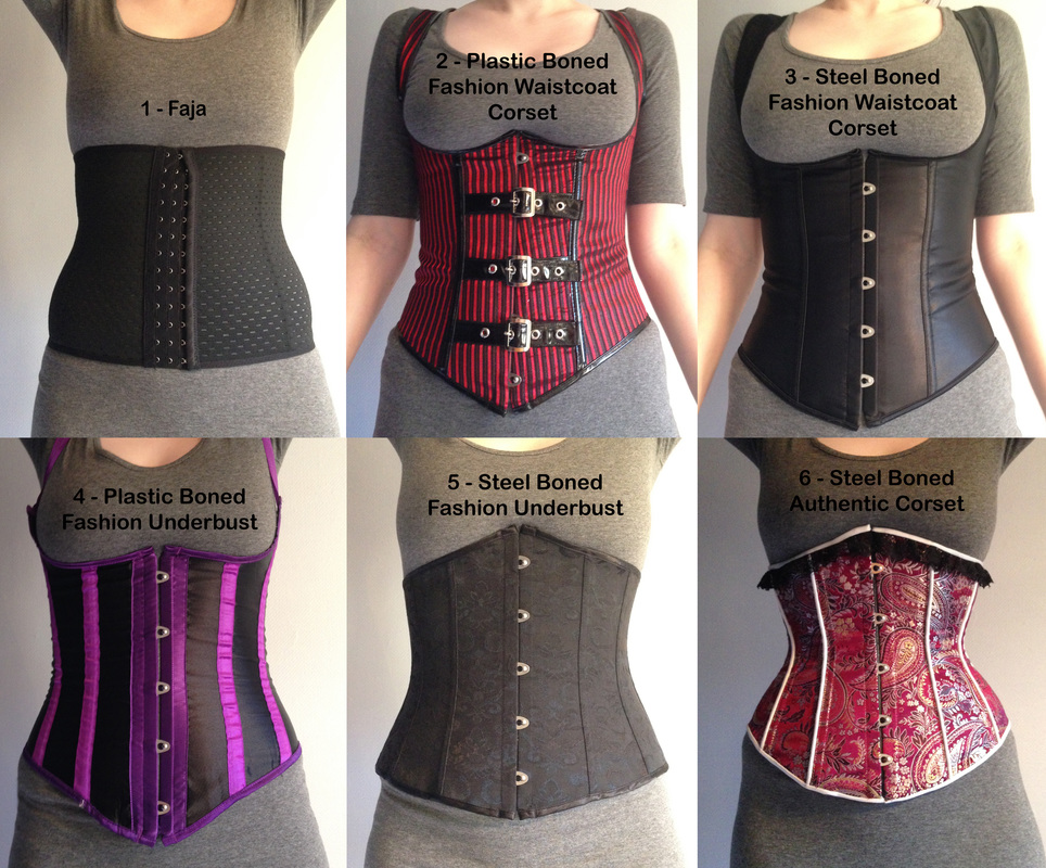 Black English coutil conical rib waist training corset -MF1361